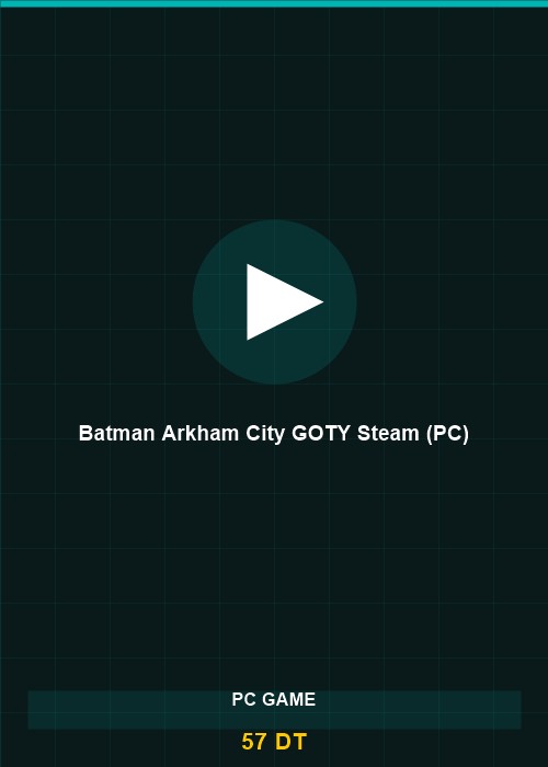Batman Arkham City GOTY Steam (PC)