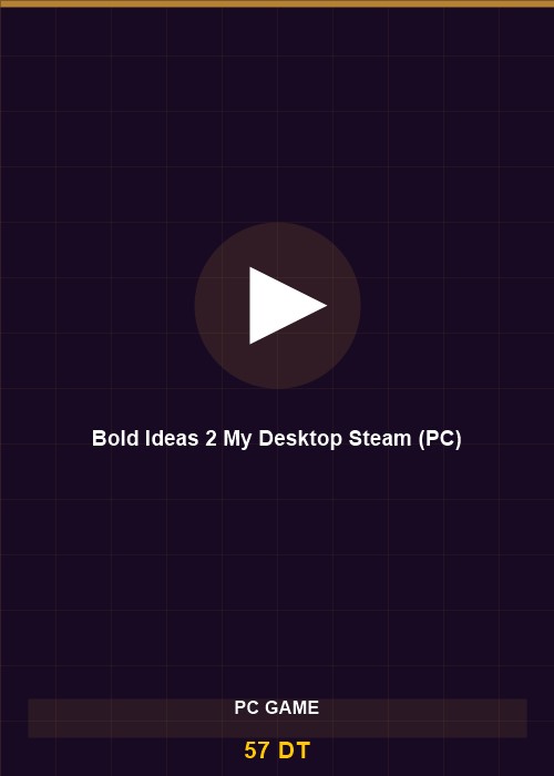 Bold Ideas 2 My Desktop Steam (PC)