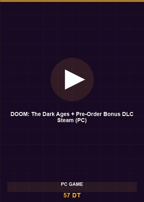 DOOM: The Dark Ages + Pre-Order Bonus DLC Steam (PC)