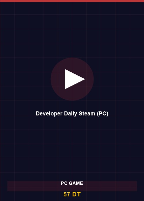 Developer Daily Steam (PC)