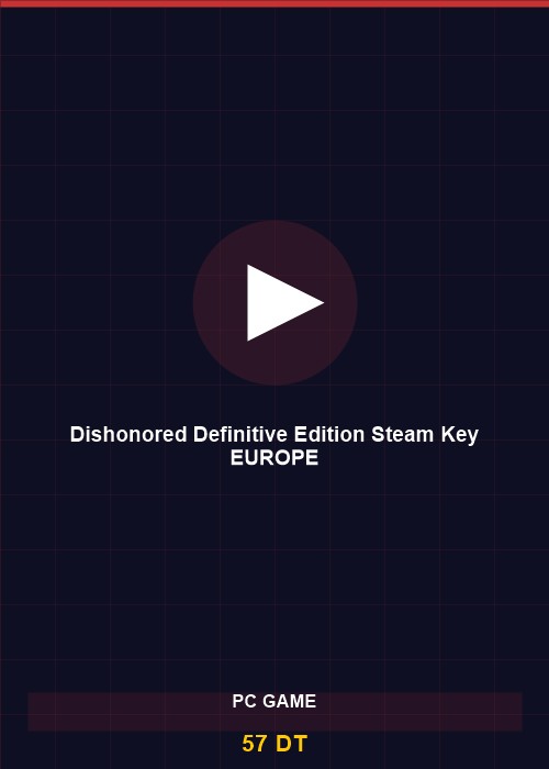 Dishonored Definitive Edition Steam Key EUROPE