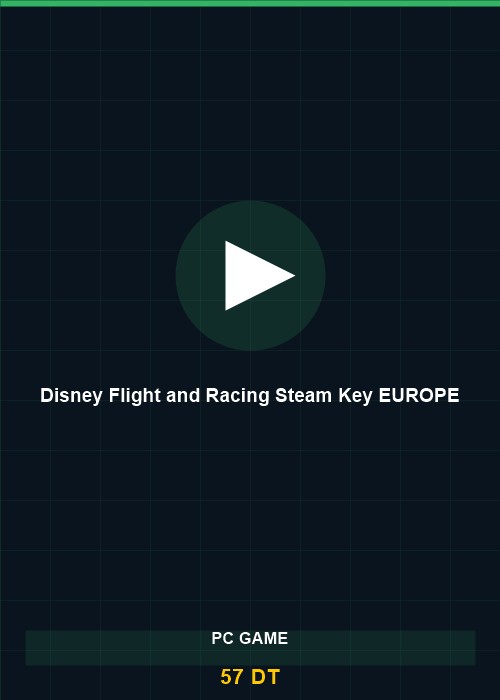 Disney Flight and Racing Steam Key EUROPE