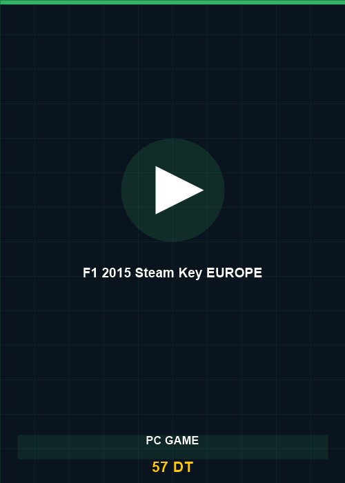 F1 2015 Steam Key EUROPE