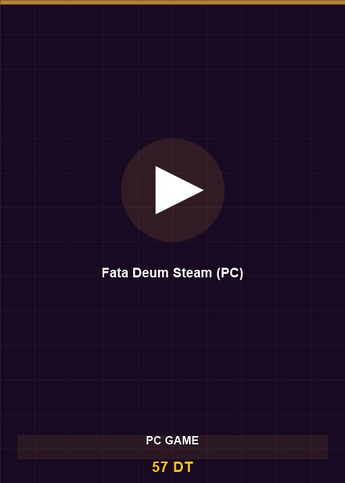Fata Deum Steam (PC)