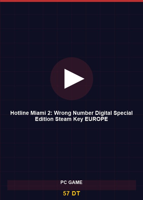 Hotline Miami 2: Wrong Number Digital Special Edition Steam Key EUROPE