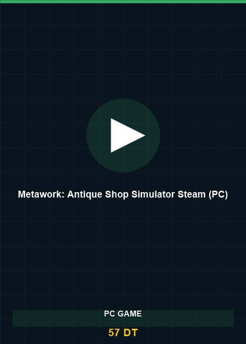 Metawork: Antique Shop Simulator Steam (PC)
