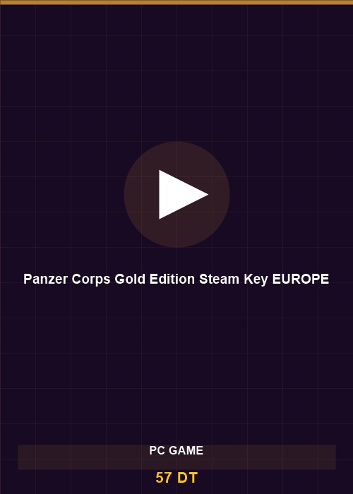 Panzer Corps Gold Edition Steam Key EUROPE