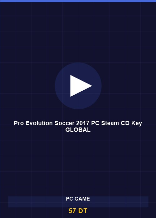 Pro Evolution Soccer 2017 PC Steam CD Key GLOBAL