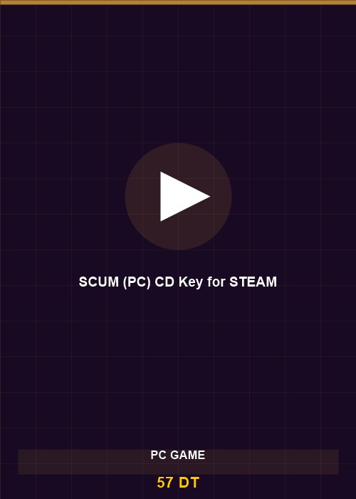SCUM (PC) CD Key for STEAM
