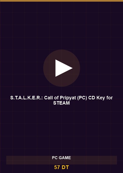 S.T.A.L.K.E.R.: Call of Pripyat (PC) CD Key for STEAM