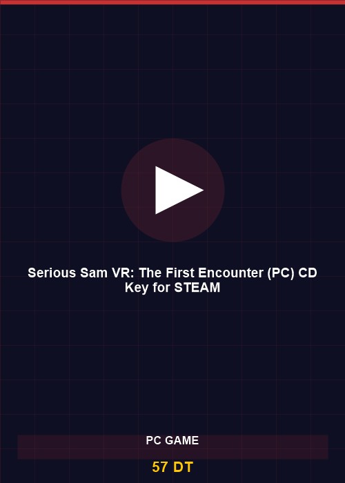 Serious Sam VR: The First Encounter (PC) CD Key for STEAM