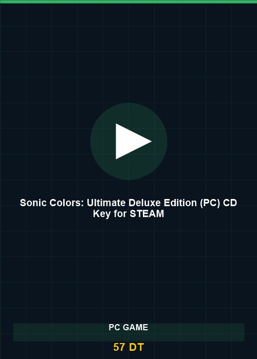 Sonic Colors: Ultimate Deluxe Edition (PC) CD Key for STEAM
